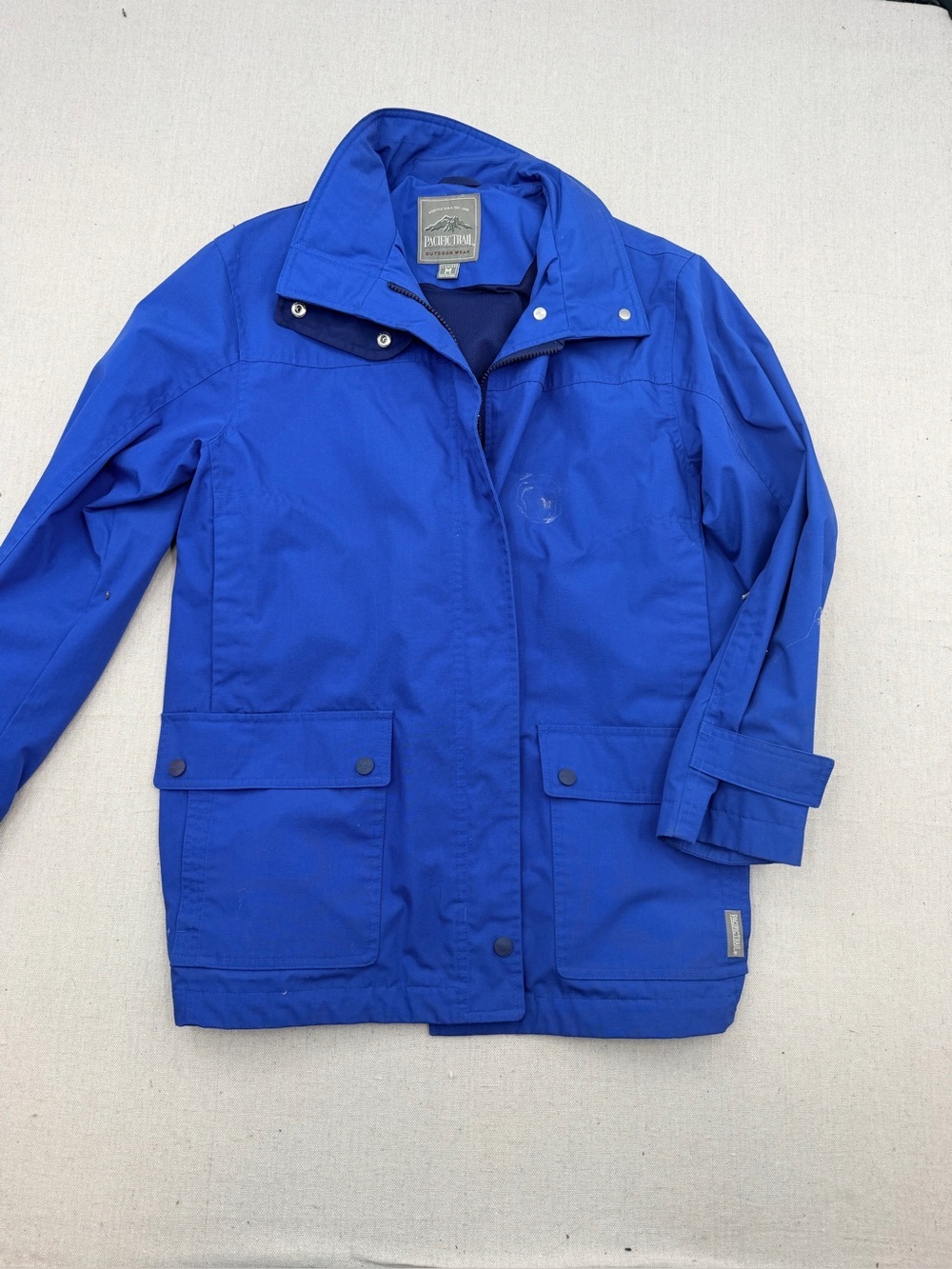 Pacific Trail  Royal Blue Waterproof Raincoat Jacket